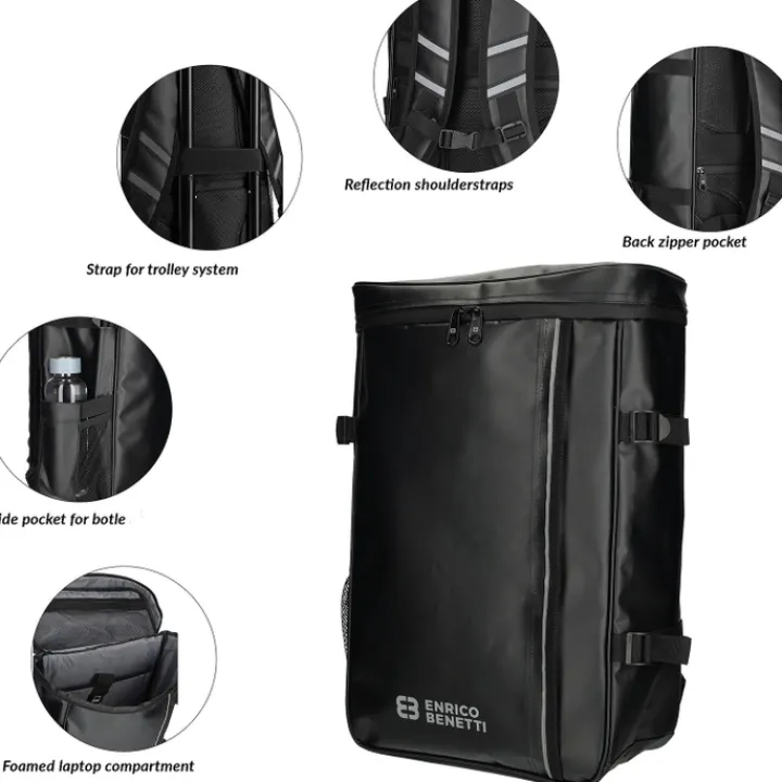 Heren Rugzakken|Schoolrugzak>Enrico Benetti Arctic Backpack 15" black
