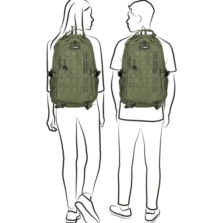 Schoolrugzak|Daypack>Enrico Benetti Arizona Laptop Backpack 15" olive