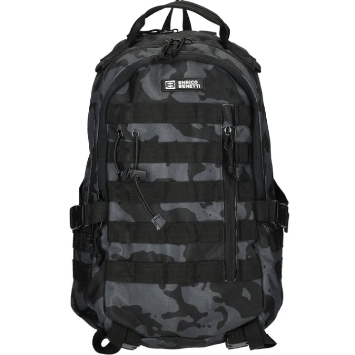 Schoolrugzak|Daypack>Enrico Benetti Arizona Laptop Backpack 15" black camouflage