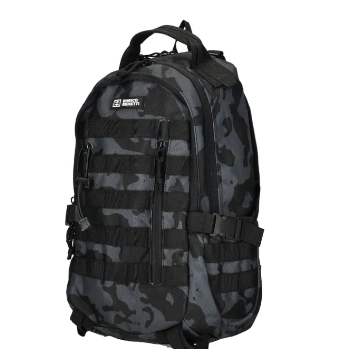Schoolrugzak|Daypack>Enrico Benetti Arizona Laptop Backpack 15" black camouflage