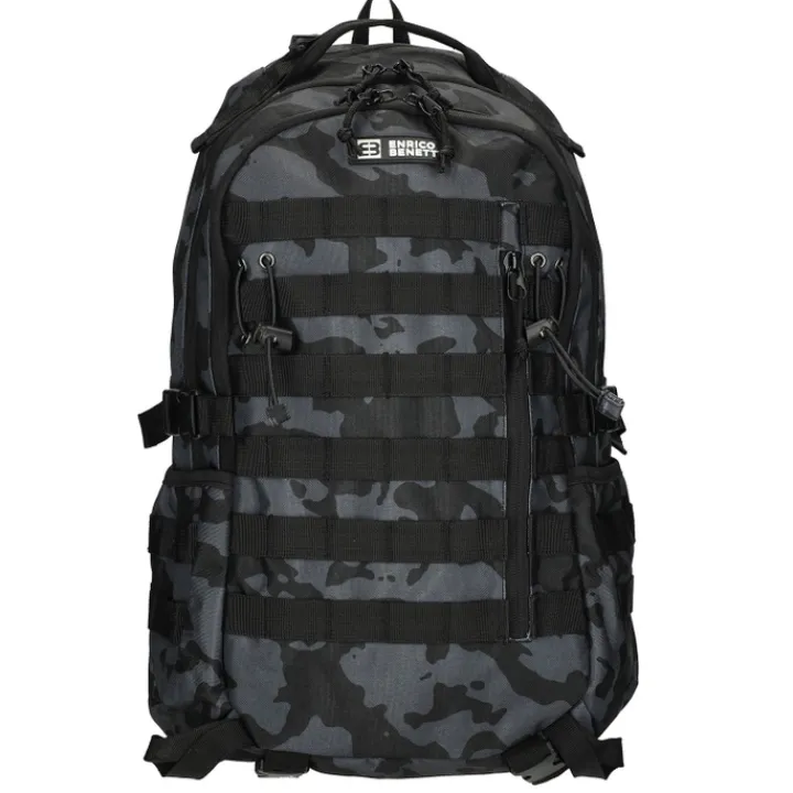 Heren Rugzakken|Dames Rugzakken>Enrico Benetti Arizona Laptop Backpack 17" black camouflage