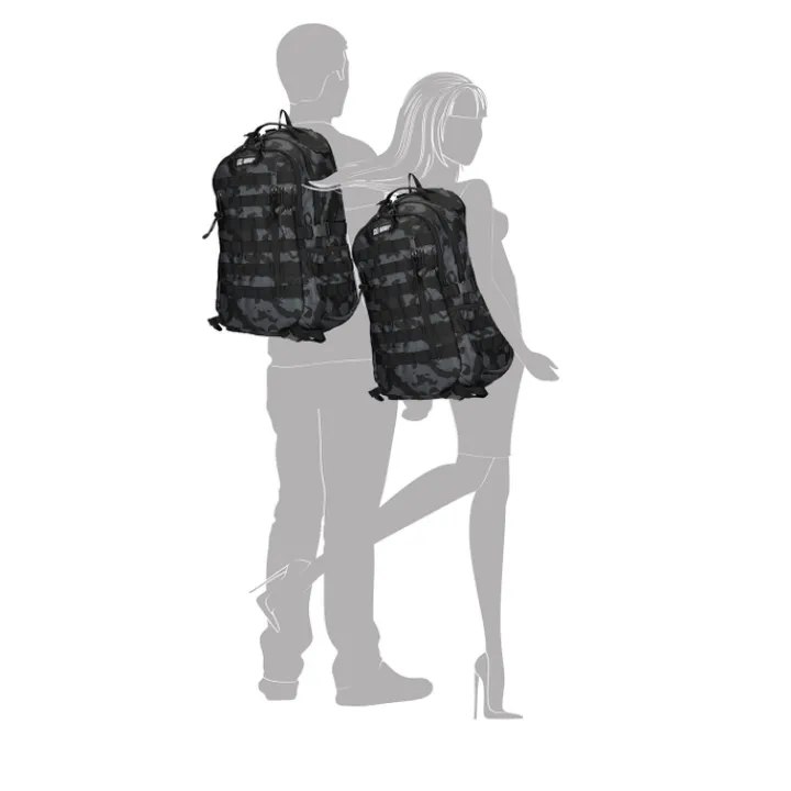 Heren Rugzakken|Dames Rugzakken>Enrico Benetti Arizona Laptop Backpack 17" black camouflage