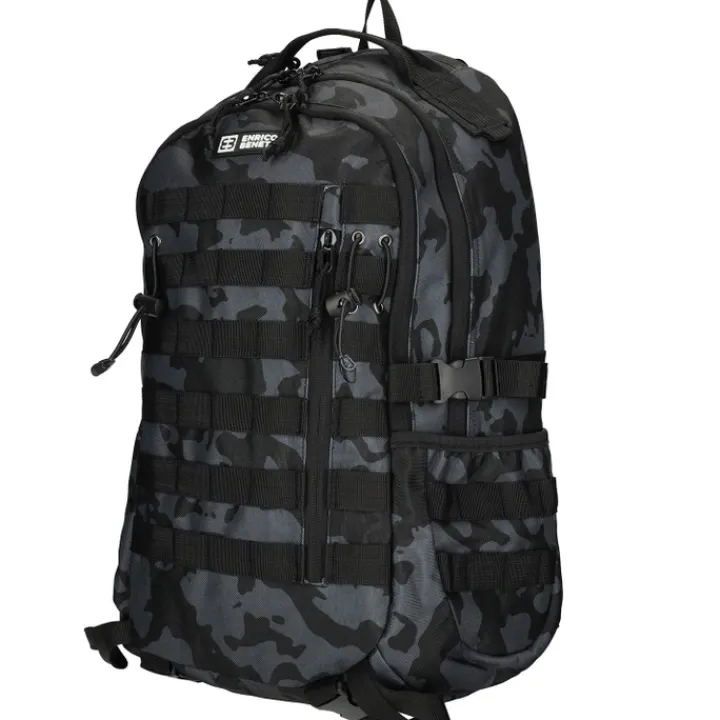 Heren Rugzakken|Dames Rugzakken>Enrico Benetti Arizona Laptop Backpack 17" black camouflage