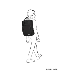 Kleine Rugzakken|Heren Rugzakken>Enrico Benetti Aruba 20L Laptop Backpack 14" black