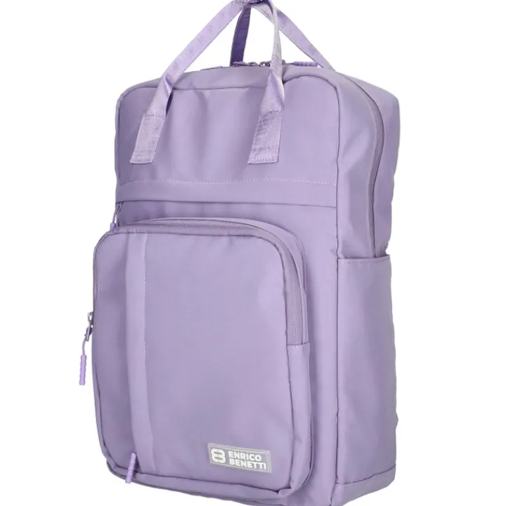 Kleine Rugzakken|Schoolrugzak>Enrico Benetti Aruba 20L Laptop Backpack 14" lila
