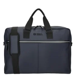 Herentassen|17 Inch Laptoptassen>Enrico Benetti Bergen PU Laptop Shoulderbag 17" navy