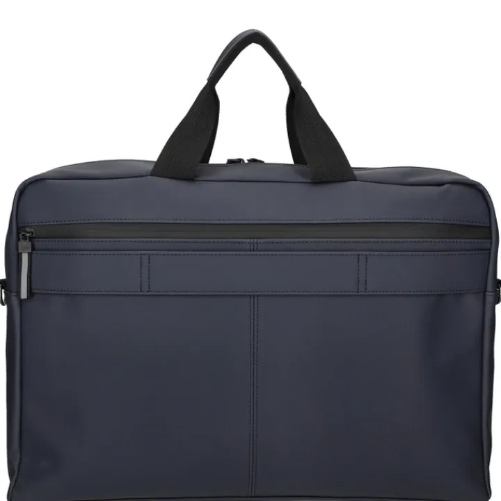 Herentassen|17 Inch Laptoptassen>Enrico Benetti Bergen PU Laptop Shoulderbag 17" navy