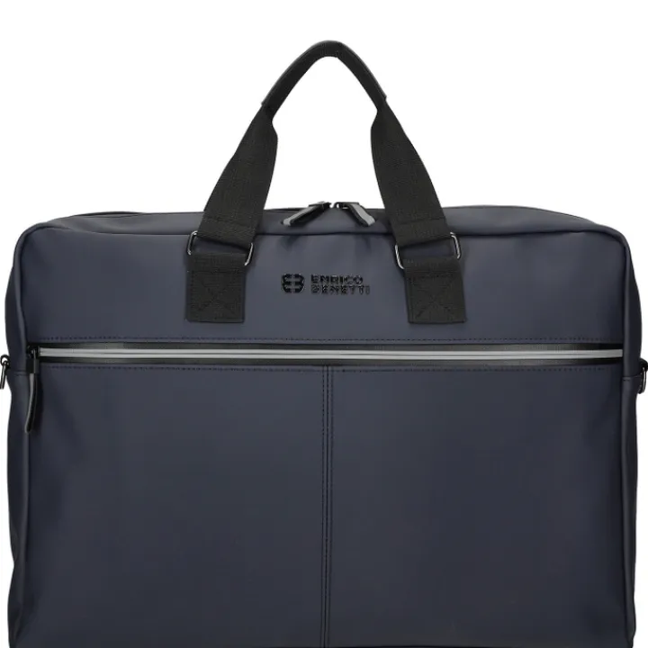 Herentassen|17 Inch Laptoptassen>Enrico Benetti Bergen PU Laptop Shoulderbag 17" navy