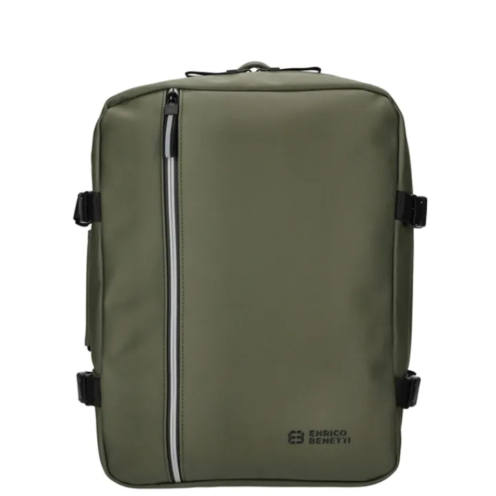 Kleine Reistassen|Handbagage Reistassen>Enrico Benetti Bergen Waterproof Cabin Backpack 15" olive