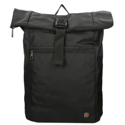 Heren Rugzakken|Schoolrugzak>Enrico Benetti Cornell 17" Rolltop Backpack black