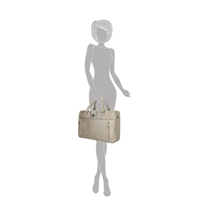 Herentassen|17 Inch Laptoptassen>Enrico Benetti Cornell Laptop Bag 17'' champagne