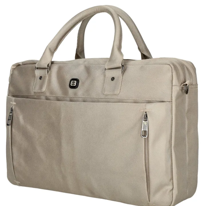 Herentassen|17 Inch Laptoptassen>Enrico Benetti Cornell Laptop Bag 17'' champagne