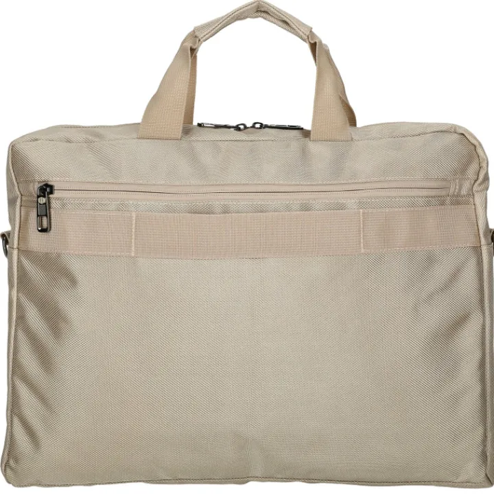 Herentassen|17.3 Inch Laptoptassen>Enrico Benetti Cornell Laptop Bag 17.3'' champagne