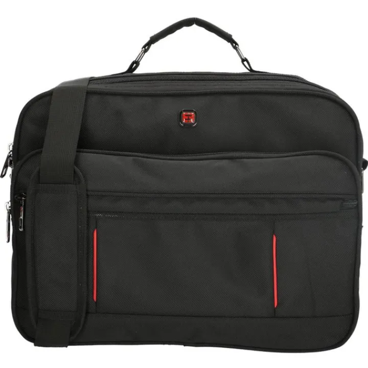 Herentassen|15.6 Inch Laptoptassen>Enrico Benetti Cornell Reportertas 15.6'' zwart