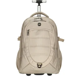 Grote Rugzakken|17 Inch Laptoptassen>Enrico Benetti Cornell Trolley Backpack champagne