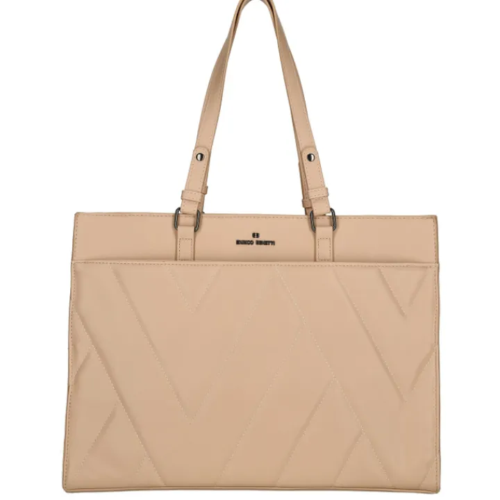 Schoudertassen|15 Inch Laptoptassen>Enrico Benetti Evie Shopper 15" misty rose