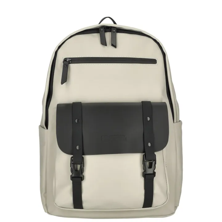 Kleine Rugzakken|Schoolrugzak>Enrico Benetti Glasgow Laptop Backpack 15" light taupe