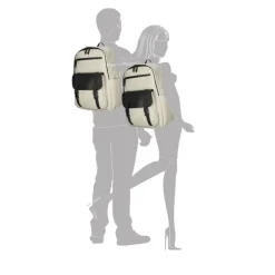 Kleine Rugzakken|Schoolrugzak>Enrico Benetti Glasgow Laptop Backpack 15" light taupe