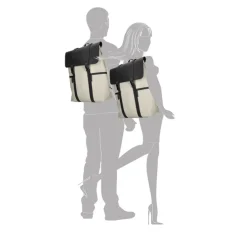 Kleine Rugzakken|Schoolrugzak>Enrico Benetti Glasgow Laptop Backpack 17" light taupe