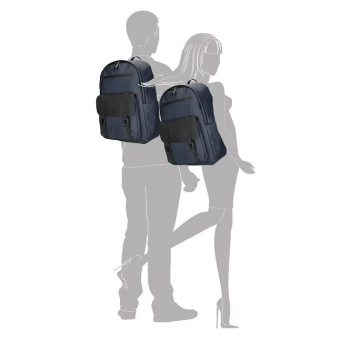 Kleine Rugzakken|Schoolrugzak>Enrico Benetti Glasgow Laptop Backpack 15" navy
