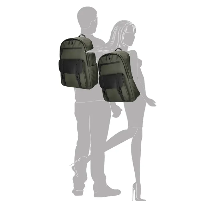 Kleine Rugzakken|Schoolrugzak>Enrico Benetti Glasgow Laptop Backpack 15" olive