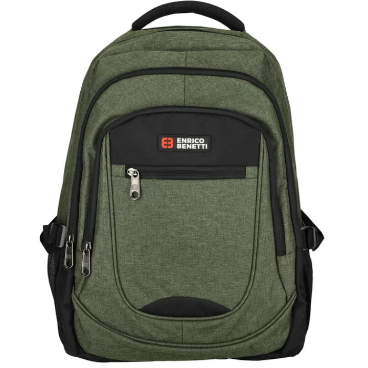 Heren Rugzakken|Dames Rugzakken>Enrico Benetti Hamburg 17" Laptop Backpack olijfgroen