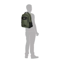 Heren Rugzakken|Dames Rugzakken>Enrico Benetti Hamburg 17" Laptop Backpack olijfgroen