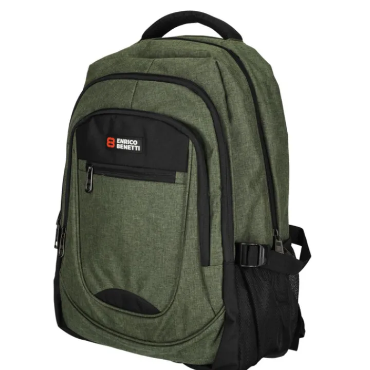 Heren Rugzakken|Dames Rugzakken>Enrico Benetti Hamburg 17" Laptop Backpack olijfgroen