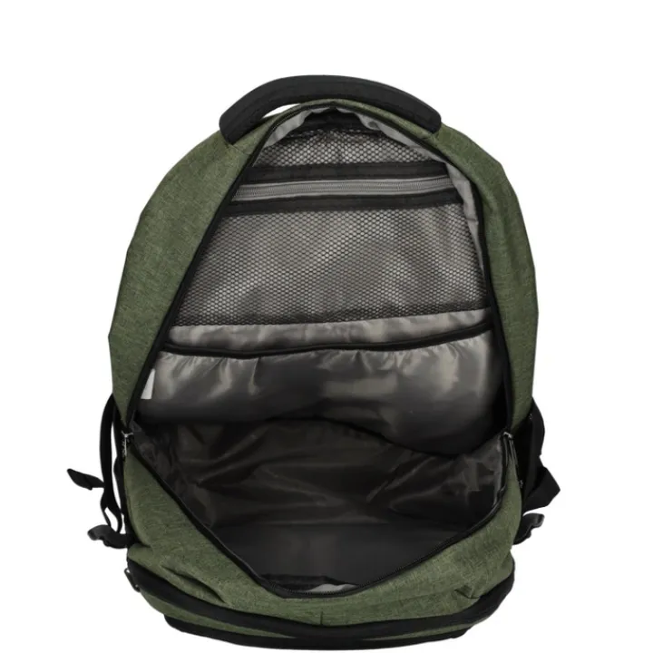 Heren Rugzakken|Dames Rugzakken>Enrico Benetti Hamburg 17" Laptop Backpack olijfgroen