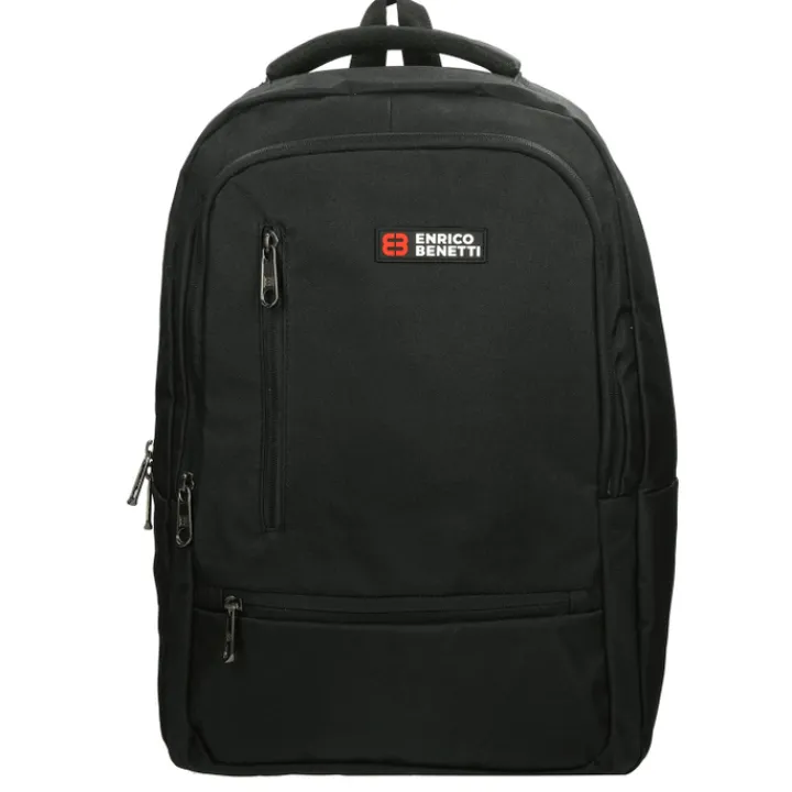 Heren Rugzakken|Dames Rugzakken>Enrico Benetti Hamburg 15'' Laptop Backpack black