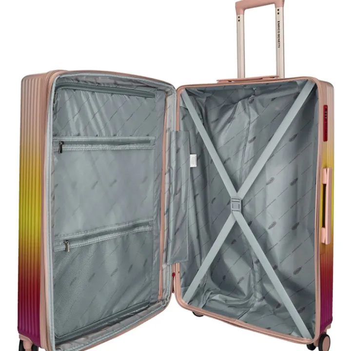 Reistrolleys|Reiskoffers>Enrico Benetti Havana Large Spinner 75 Expandable fuchsia