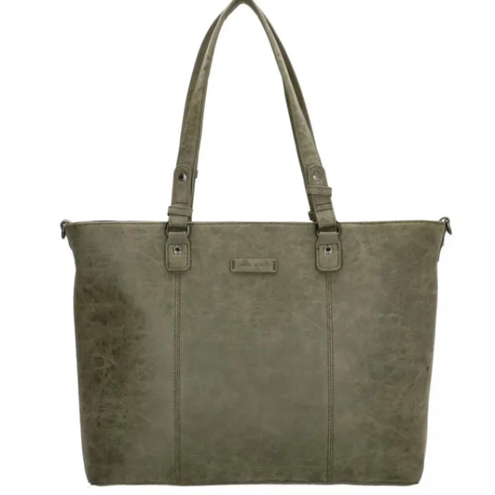 15 Inch Laptoptassen|Laptop Schoudertassen>Enrico Benetti Kate 15'' Laptop Shoulderbag olijfgroen