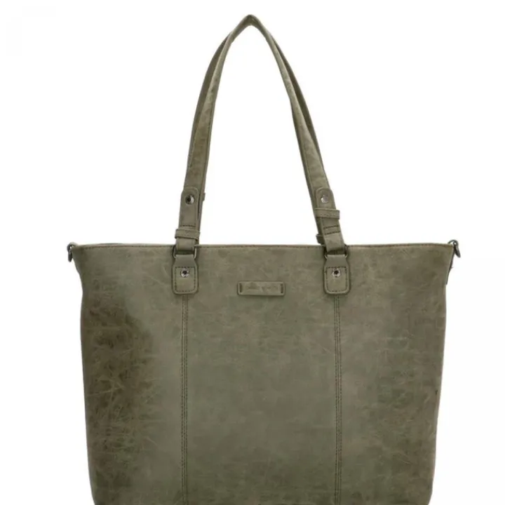 15 Inch Laptoptassen|Laptop Schoudertassen>Enrico Benetti Kate 15'' Laptop Shoulderbag olijfgroen