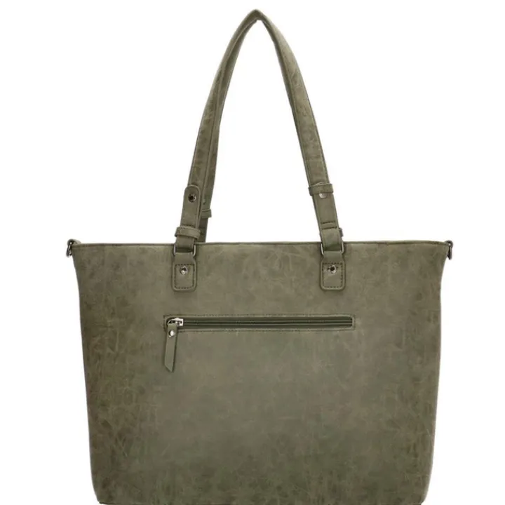 15 Inch Laptoptassen|Laptop Schoudertassen>Enrico Benetti Kate 15'' Laptop Shoulderbag olijfgroen