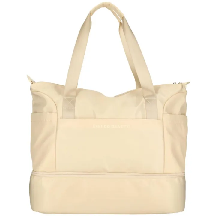 Handbagage Reistassen|Dames Reistassen>Enrico Benetti Lakers Sport / Travel Bag 47L off white
