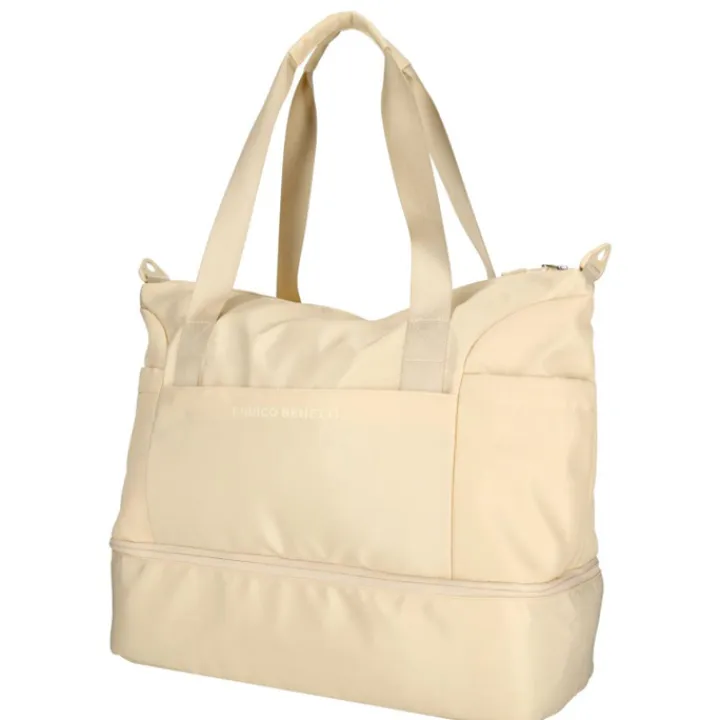 Handbagage Reistassen|Dames Reistassen>Enrico Benetti Lakers Sport / Travel Bag 47L off white