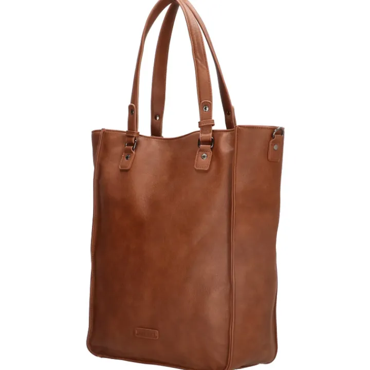 Schoudertassen|Damestassen>Enrico Benetti Lily Shopper 15" cognac