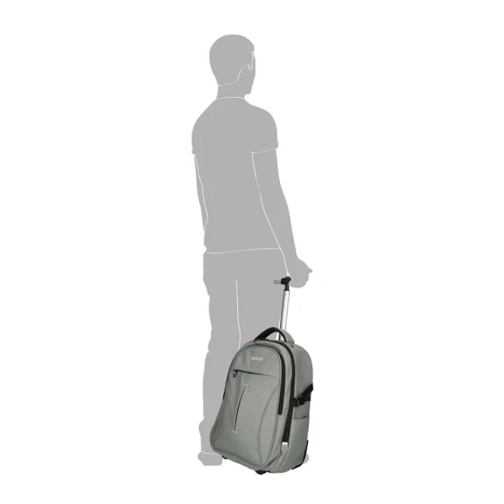 17 Inch Laptoptassen|Laptop Rugzakken>Enrico Benetti Northern Backpack Trolley 17" grey