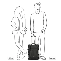 Handbagage Reistassen|Heren Reistassen>Enrico Benetti Northern Wheeler Bag black