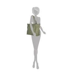 15 Inch Laptoptassen|Laptop Schoudertassen>Enrico Benetti Ruby Shopper 15" olive
