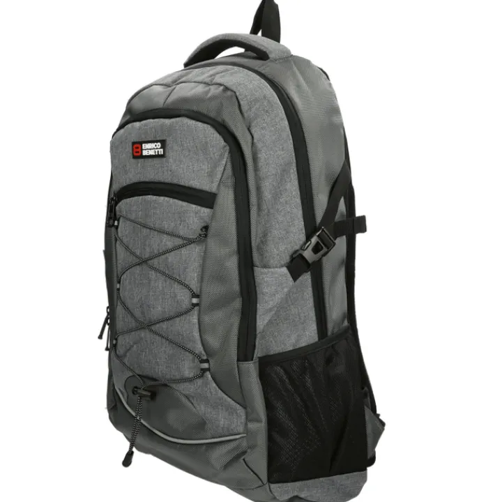 Schoolrugzak|Heren Schooltassen>Enrico Benetti Yellow Stone 17'' Laptop Rugzak grijs