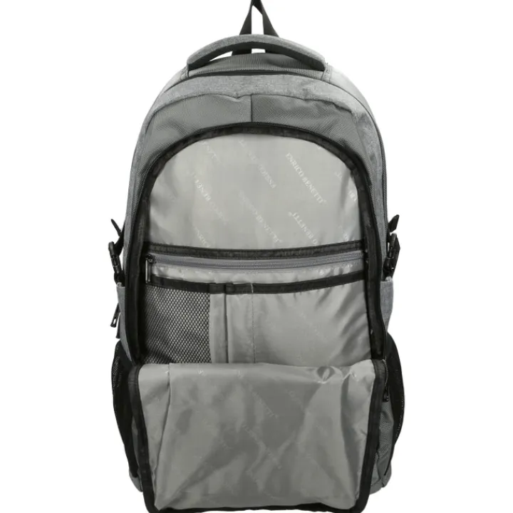 Schoolrugzak|Heren Schooltassen>Enrico Benetti Yellow Stone 17'' Laptop Rugzak grijs