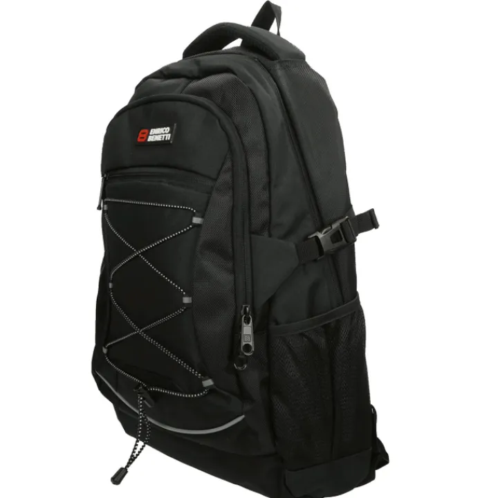 Kleine Rugzakken|Schoolrugzak>Enrico Benetti Yellow Stone 13'' Laptop Rugzak zwart