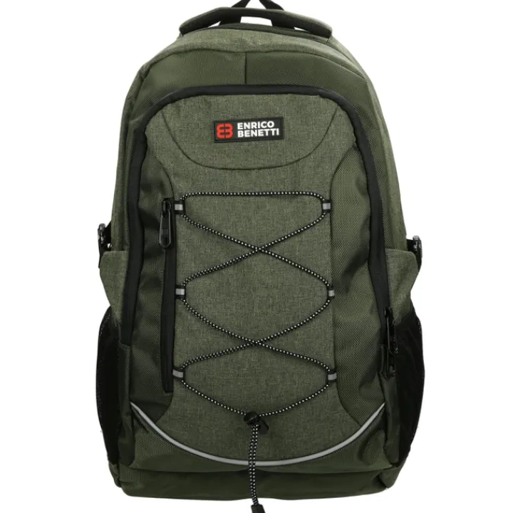 Schoolrugzak|Daypack>Enrico Benetti Yellow Stone 15'' Laptop Rugzak olijf