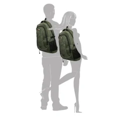 Schoolrugzak|Daypack>Enrico Benetti Yellow Stone 15'' Laptop Rugzak olijf