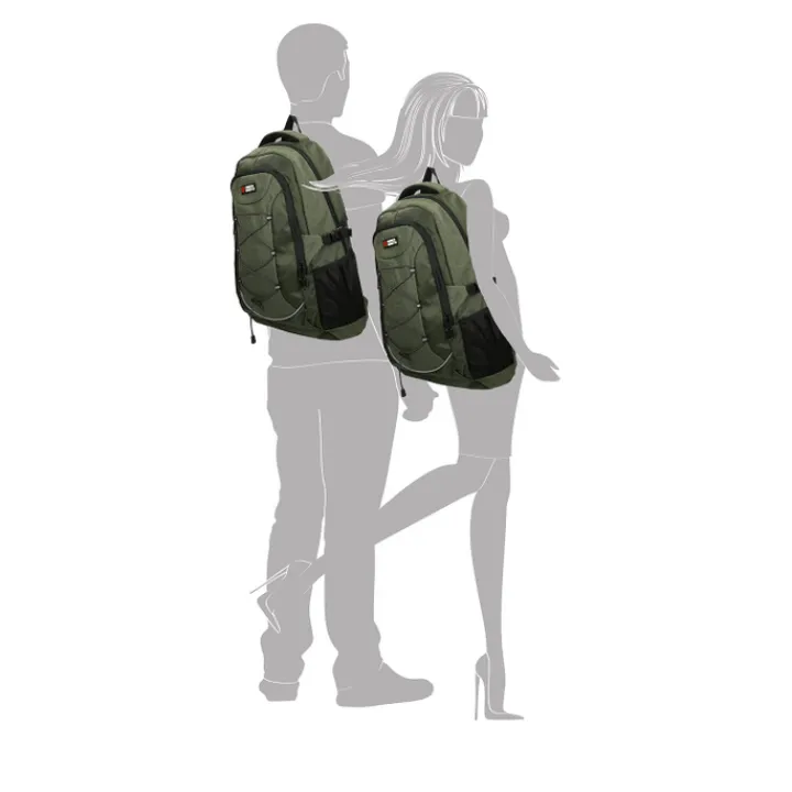 Schoolrugzak|Daypack>Enrico Benetti Yellow Stone 15'' Laptop Rugzak olijf