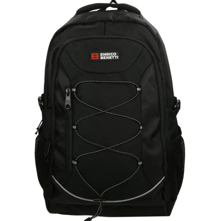 Schoolrugzak|Daypack>Enrico Benetti Yellow Stone 15'' Laptop Rugzak zwart