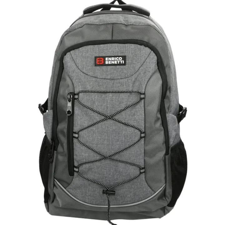 Schoolrugzak|Daypack>Enrico Benetti Yellow Stone 15'' Laptop Rugzak grijs