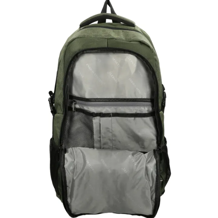 Heren Rugzakken|Dames Rugzakken>Enrico Benetti Yellow Stone 17'' Laptop Rugzak olijf