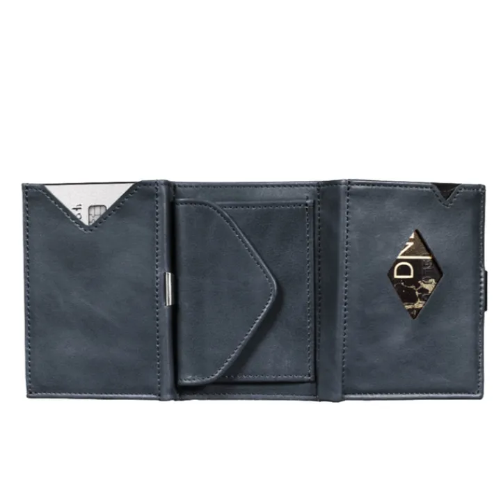Rfid Portemonnees|Mini Portemonnees>Exentri Leather Multi Wallet blue